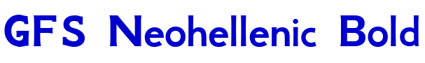 GFS Neohellenic Bold font